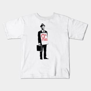 BANKSY Zero Interest in People Kids T-Shirt